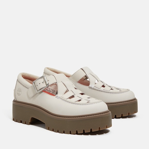 Timberland Women's Stone Street Platform Buckle Shoe Size 9 Leather Mary Jane - Picture 6 of 16